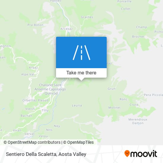 Sentiero Della Scaletta map
