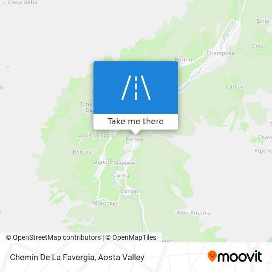 Chemin De La Favergia map