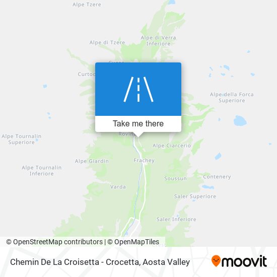 Chemin De La Croisetta - Crocetta map