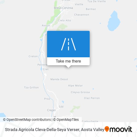 Strada Agricola Cleva-Della-Seya Verser map