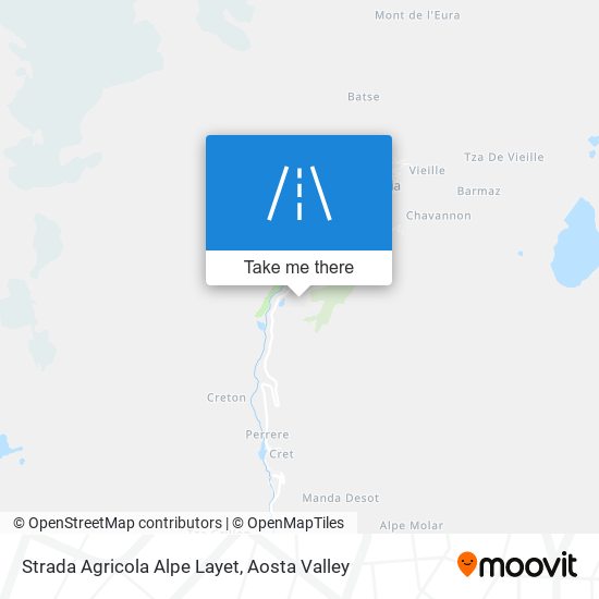 Strada Agricola Alpe Layet map