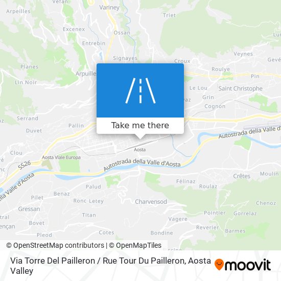 Via Torre Del Pailleron / Rue Tour Du Pailleron map