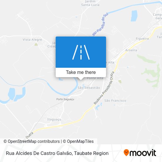 Rua Alcides De Castro Galvão map