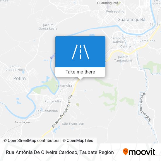 Rua Antônia De Oliveira Cardoso map