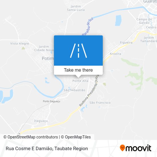 Rua Cosme E Damião map