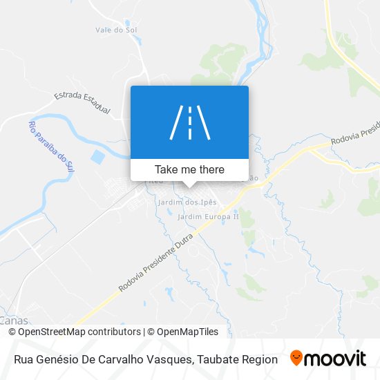 Mapa Rua Genésio De Carvalho Vasques