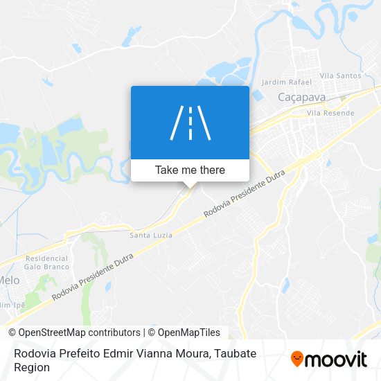Rodovia Prefeito Edmir Vianna Moura map