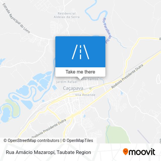 Rua Amácio Mazaropí map
