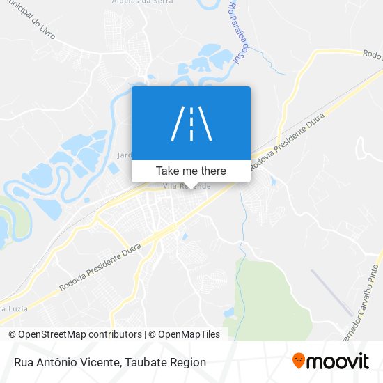 Rua Antônio Vicente map