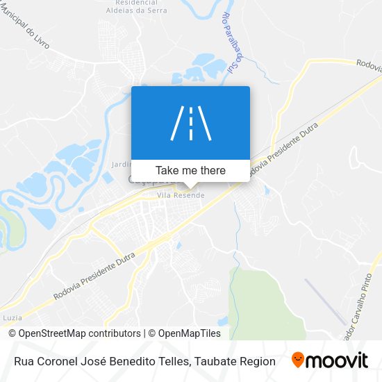 Rua Coronel José Benedito Telles map