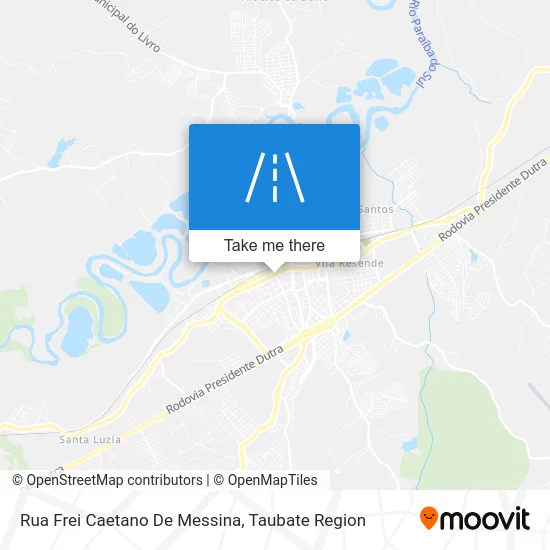 Rua Frei Caetano De Messina map