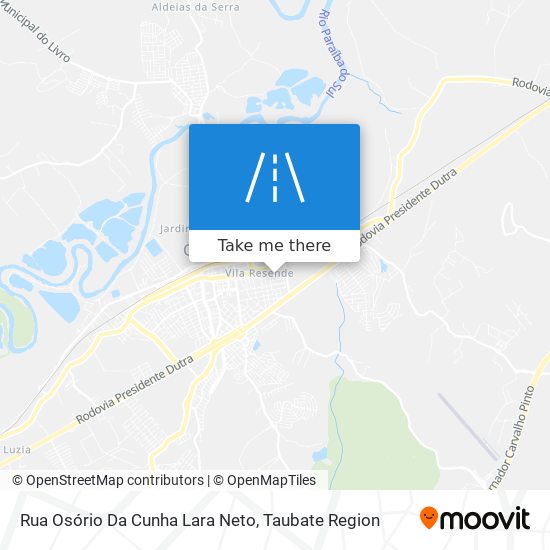 Rua Osório Da Cunha Lara Neto map