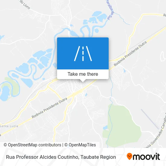 Rua Professor Alcides Coutinho map