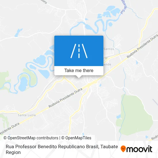 Rua Professor Benedito Republicano Brasil map