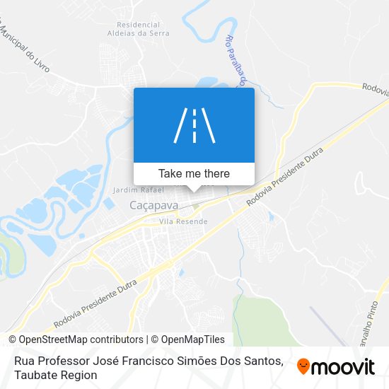 Rua Professor José Francisco Simões Dos Santos map