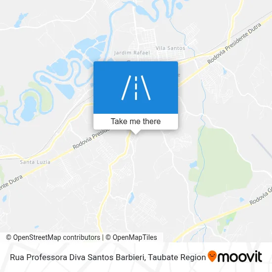 Rua Professora Diva Santos Barbieri map