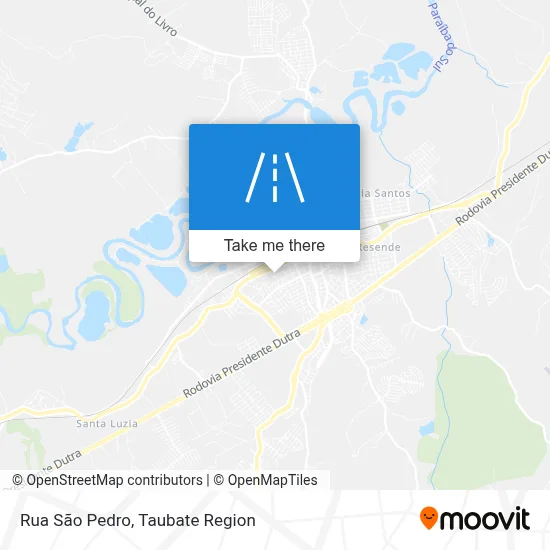 Rua São Pedro map