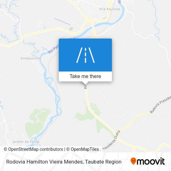 Rodovia Hamilton Vieira Mendes map