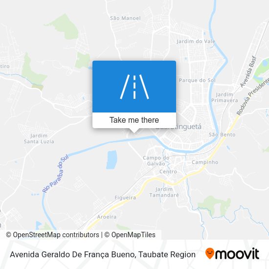 Avenida Geraldo De França Bueno map