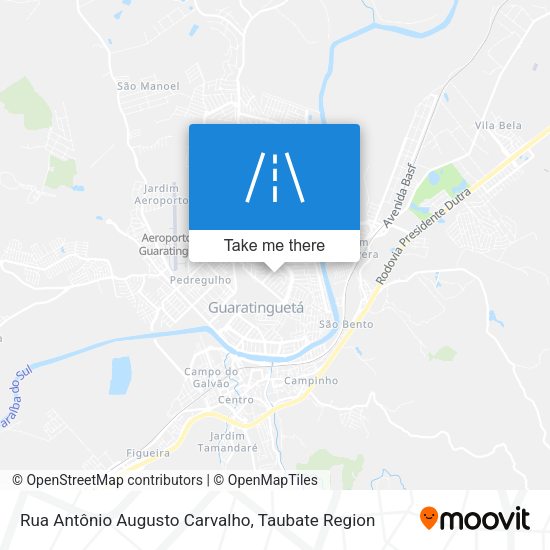 Rua Antônio Augusto Carvalho map