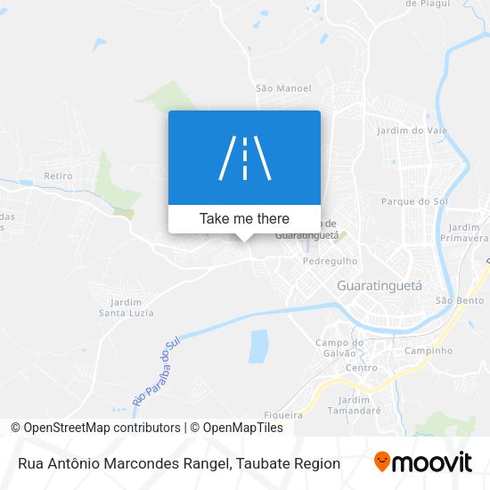 Rua Antônio Marcondes Rangel map