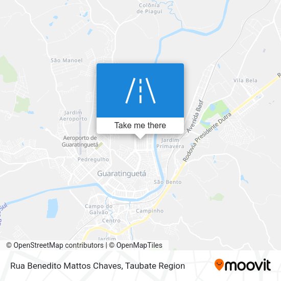 Rua Benedito Mattos Chaves map