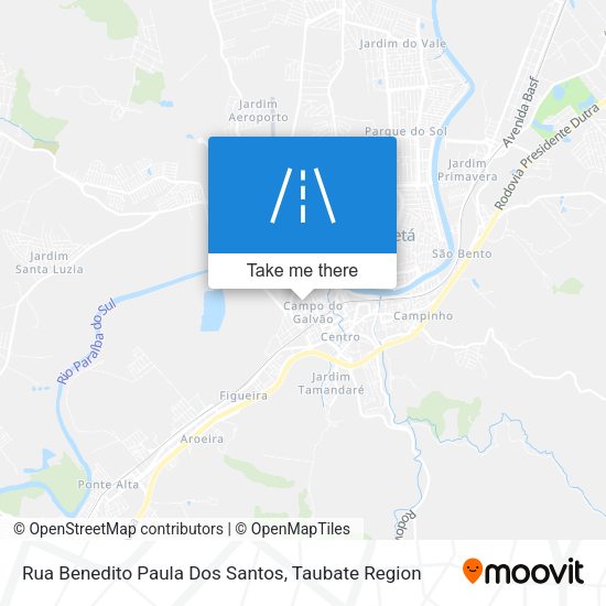 Rua Benedito Paula Dos Santos map