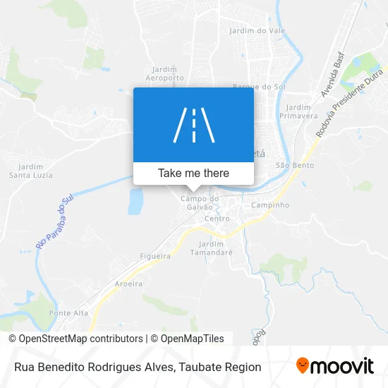 Rua Benedito Rodrigues Alves map