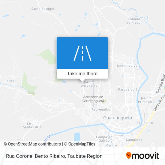 Rua Coronel Bento Ribeiro map