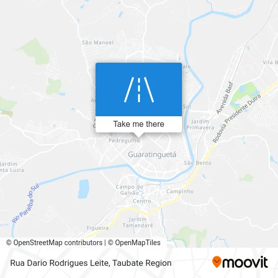Rua Dario Rodrigues Leite map