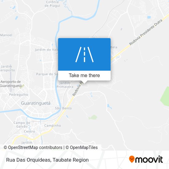Rua Das Orquídeas map