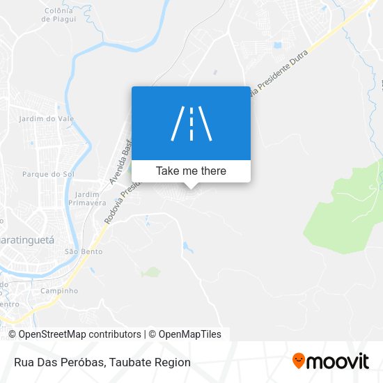 Rua Das Peróbas map