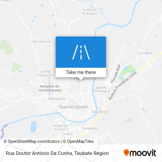 Rua Doutor Antônio Da Cunha map