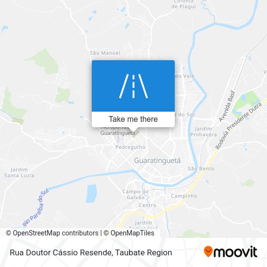 Rua Doutor Cássio Resende map