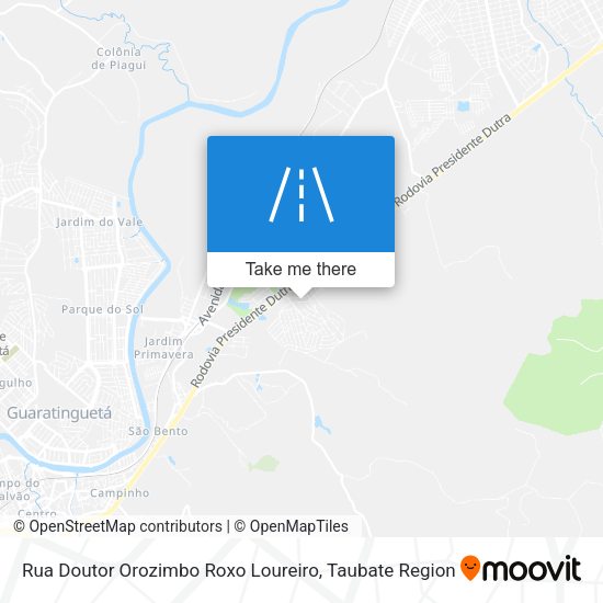 Rua Doutor Orozimbo Roxo Loureiro map