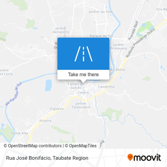 Rua José Bonifácio map