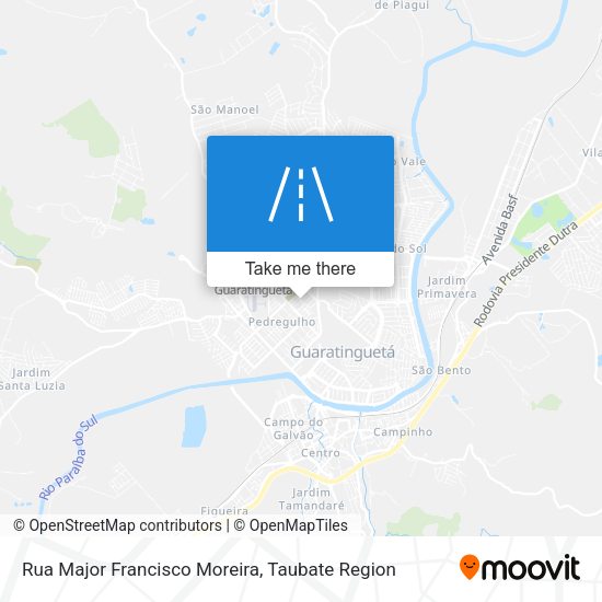 Rua Major Francisco Moreira map