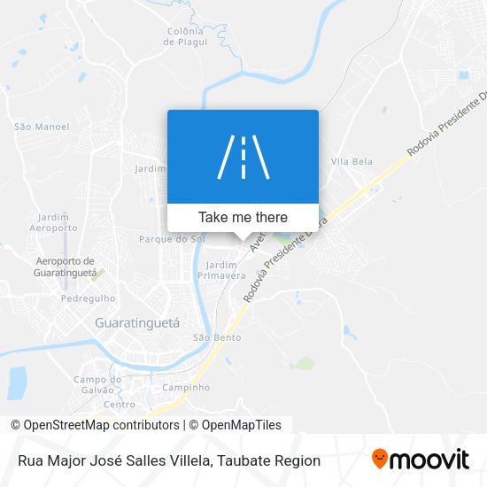 Rua Major José Salles Villela map