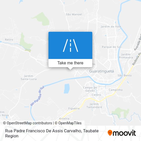 Rua Padre Francisco De Assis Carvalho map