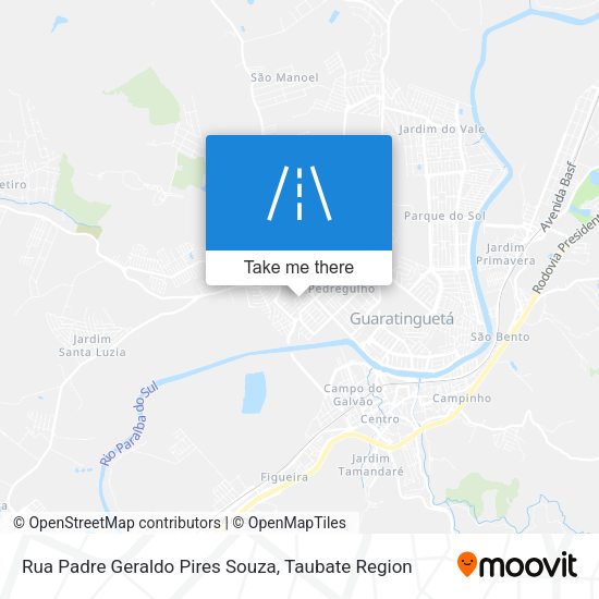 Rua Padre Geraldo Pires Souza map