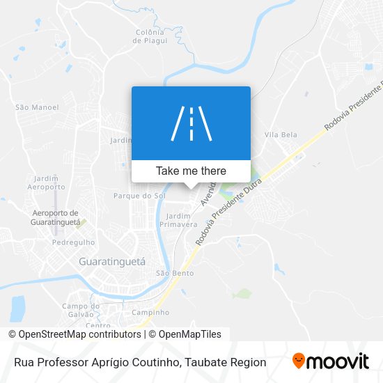 Rua Professor Aprígio Coutinho map