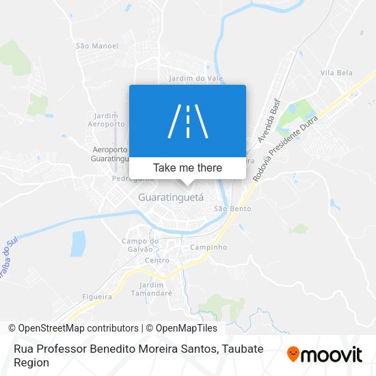 Rua Professor Benedito Moreira Santos map