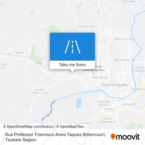 Rua Professor Francisco Alves Taques Bittencourt map