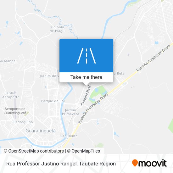 Rua Professor Justino Rangel map