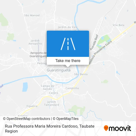 Rua Professora Maria Moreira Cardoso map