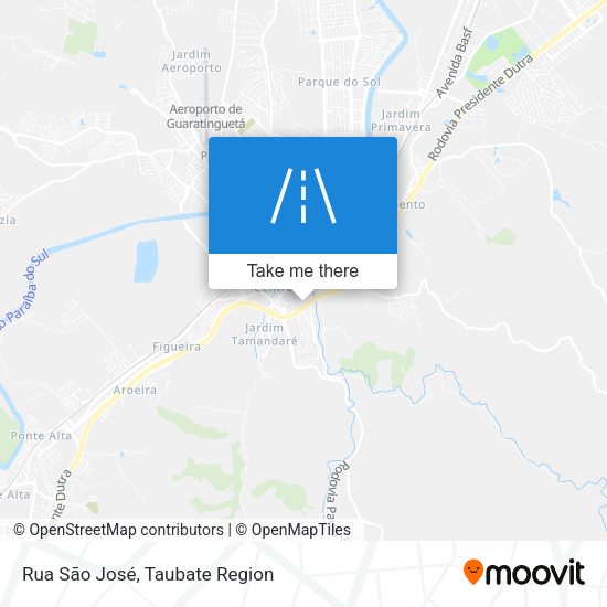 Rua São José map