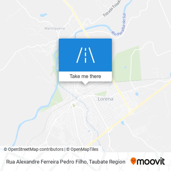 Mapa Rua Alexandre Ferreira Pedro Filho