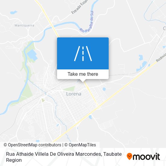 Rua Athaide Villela De Oliveira Marcondes map