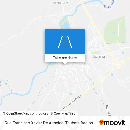 Rua Francisco Xavier De Almeida map