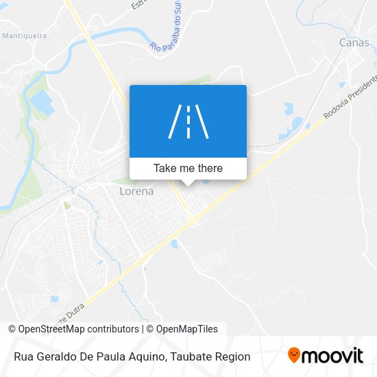 Rua Geraldo De Paula Aquino map